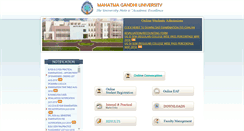 Desktop Screenshot of mguniversity.in