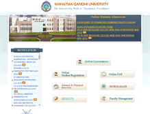 Tablet Screenshot of mguniversity.in